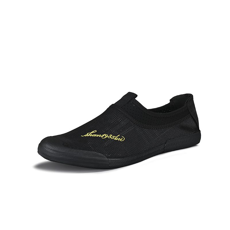 Män Mesh Andningsbart Tyg Lättvikts Mjuk Sula Slip On Casual Court Shoes