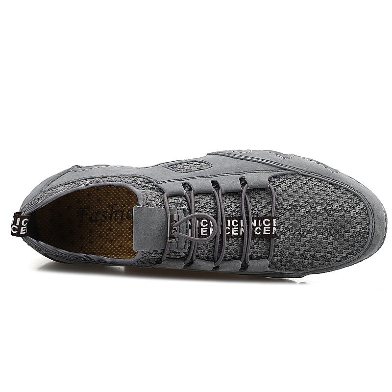 Män Tyg Mesh Andas Halkfria Casual Driving Flats