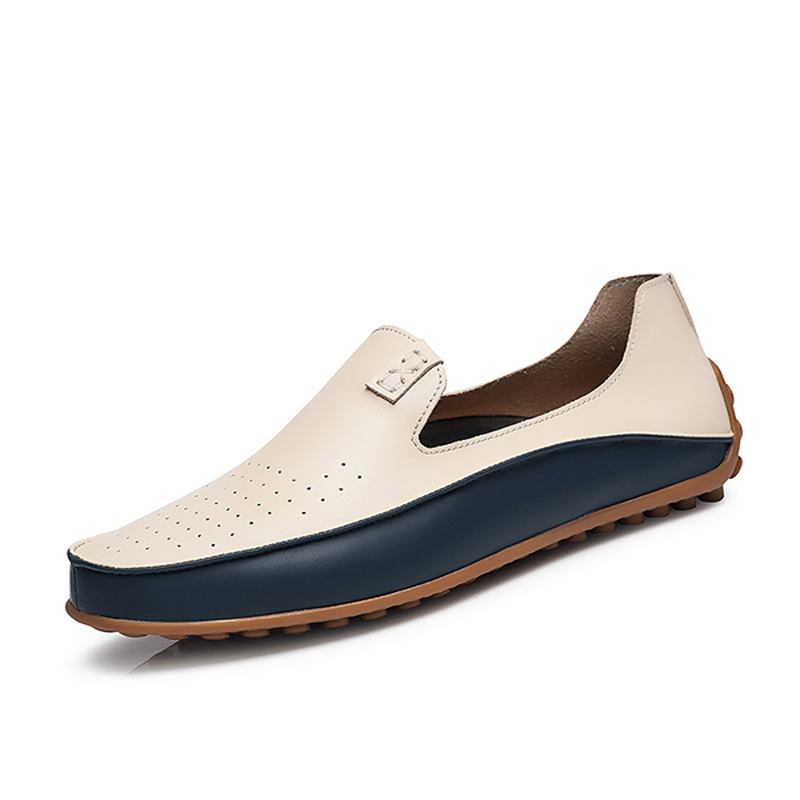 Usa Storlek 6.5-11.5 Herrskor Utomhus Casual Rund Tå Slip On Andningsbara Plattor