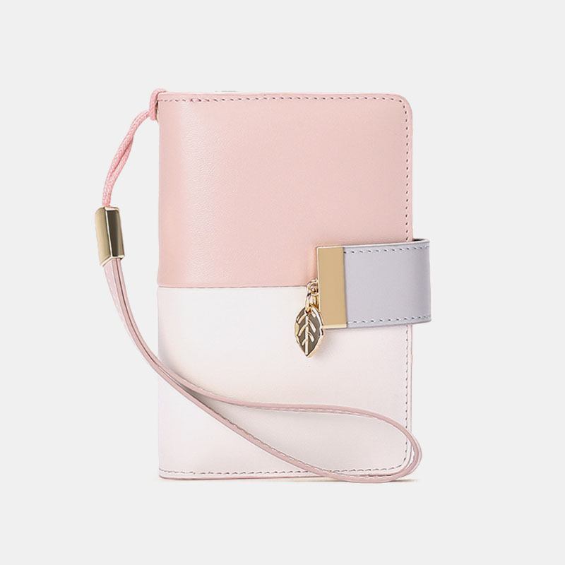 Kvinnor Äkta Läder Anti-stöld Multi-slots Bifold Plånbok Handväska Clutches Bag