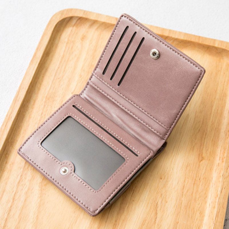 Kvinnor Retro Mni Bifold Multi-card Slot Korthållare Plånbok