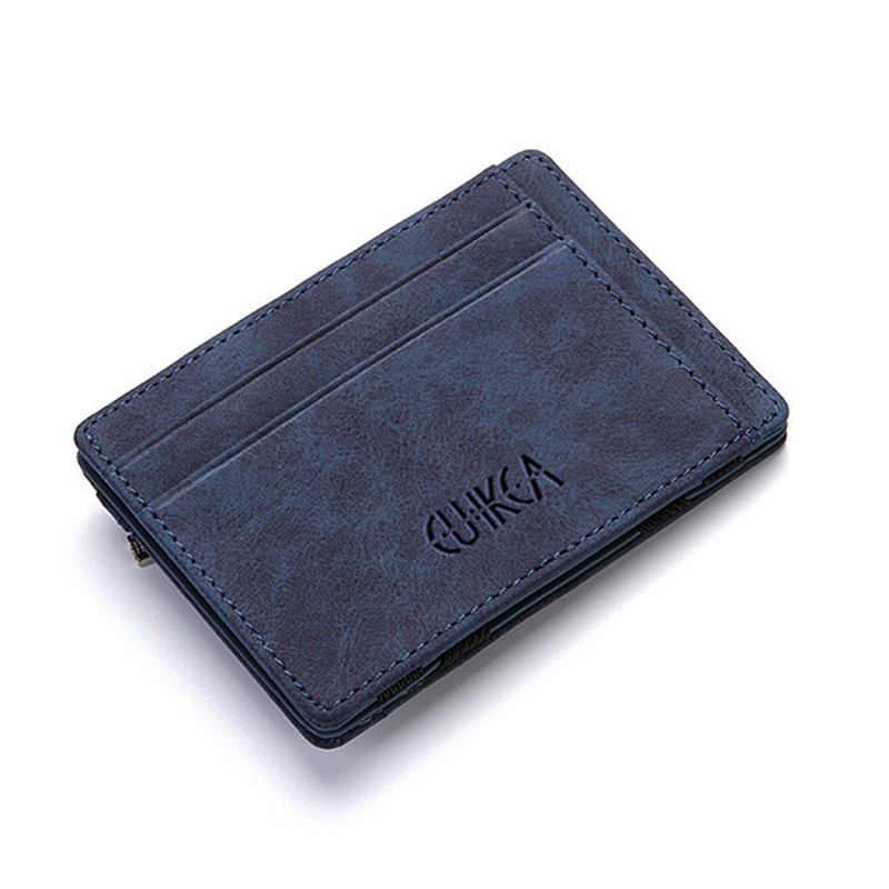 Män Konstläder Creative Magic Wallet Dragkedja Myntväska