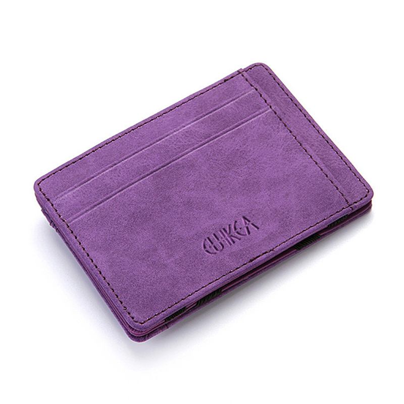 Män Konstläder Creative Magic Wallet Dragkedja Myntväska