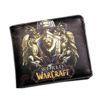 World Of Warcraft Plånböcker Läder Smal Liten Plånbok Wow Alliance Horde Flag Purse Cool Filmspelplånbok