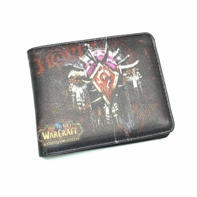 World Of Warcraft Plånböcker Läder Smal Liten Plånbok Wow Alliance Horde Flag Purse Cool Filmspelplånbok