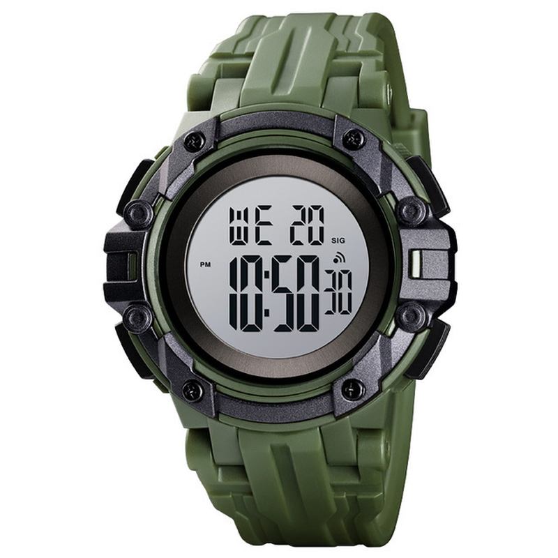 Alarm Chronograph Luminous 5atm Military Style Sports Herr Watch Digital Watch