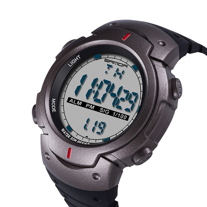 Digital Watch Luminous Motion Timing Stoppur Kalender Alarm Watch Outdoor Sport Watch