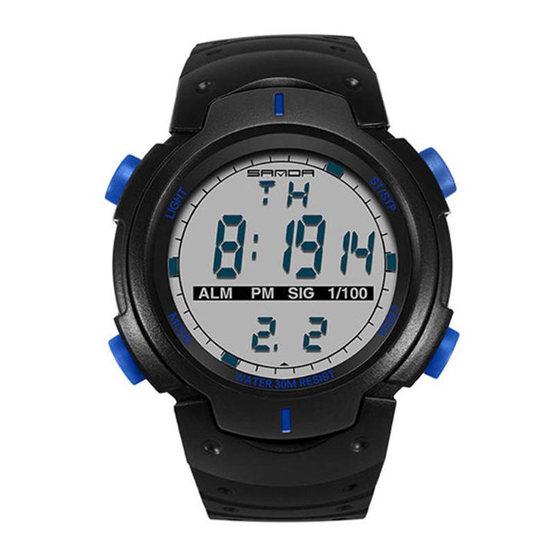 Digital Watch Luminous Motion Timing Stoppur Kalender Alarm Watch Outdoor Sport Watch