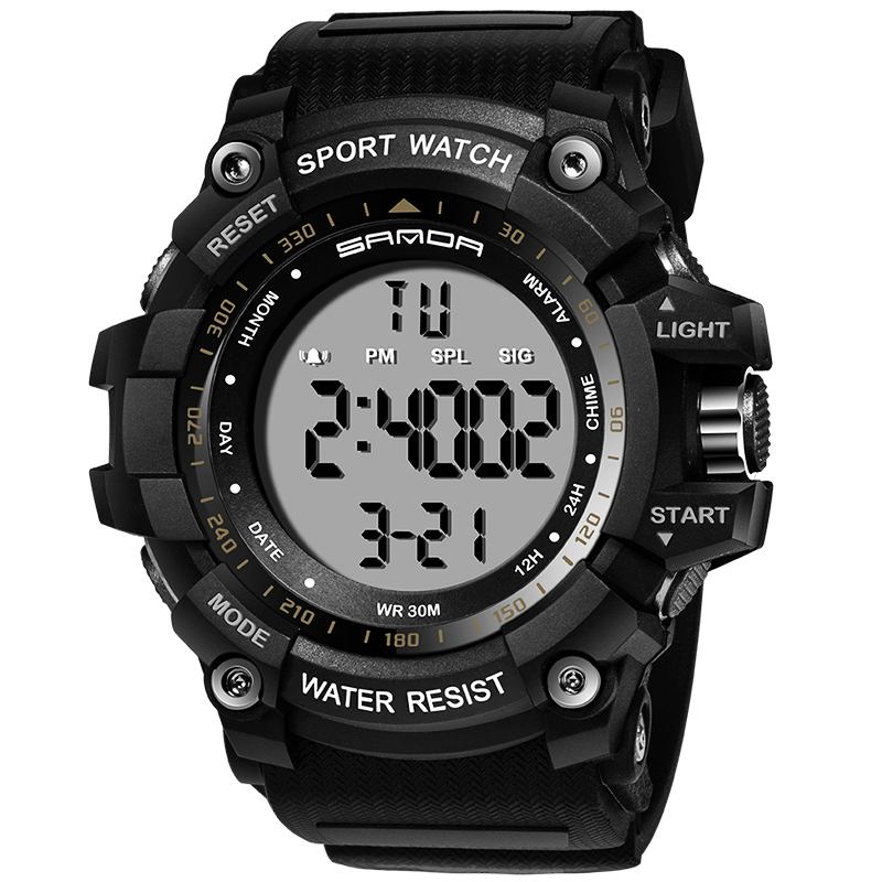 Digital Watch Military Multifunction Stoptwatch Waterproof Student Herrklocka