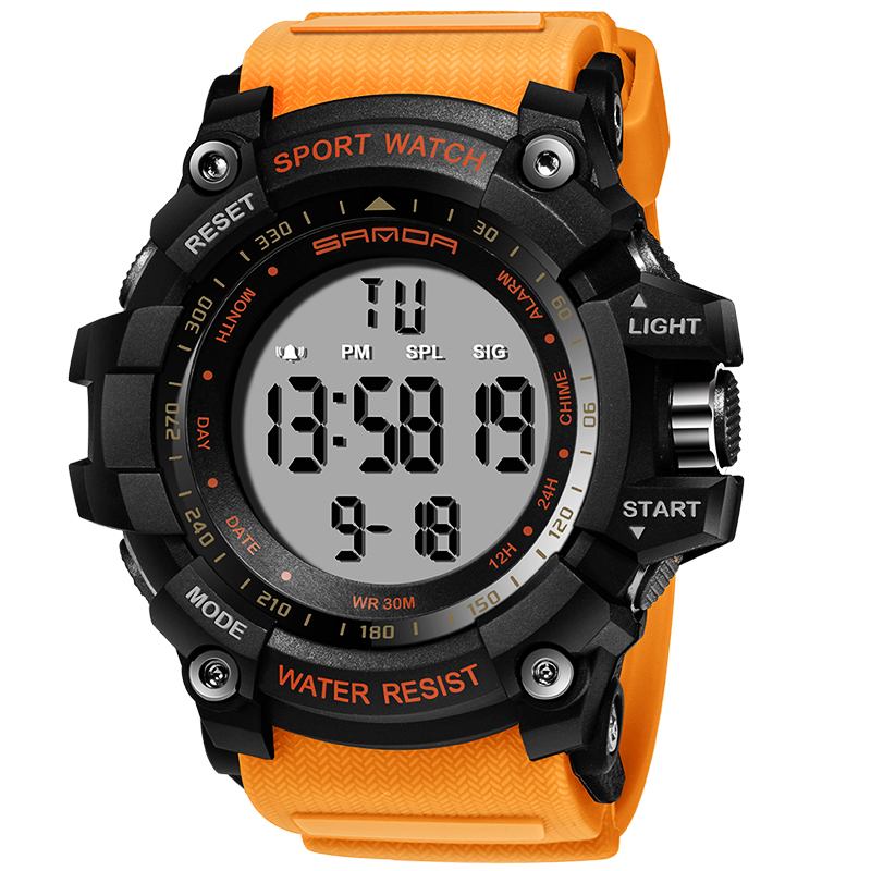 Digital Watch Military Multifunction Stoptwatch Waterproof Student Herrklocka