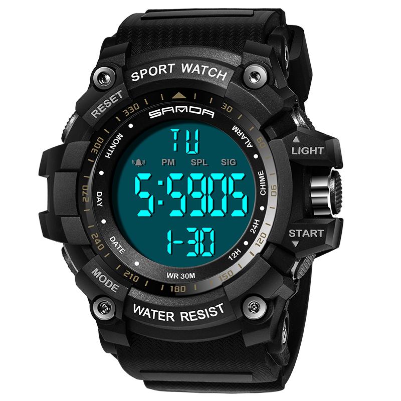 Digital Watch Military Multifunction Stoptwatch Waterproof Student Herrklocka