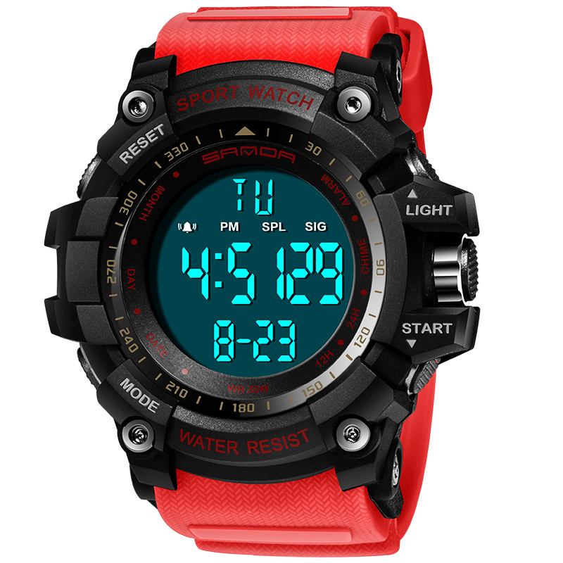 Digital Watch Military Multifunction Stoptwatch Waterproof Student Herrklocka