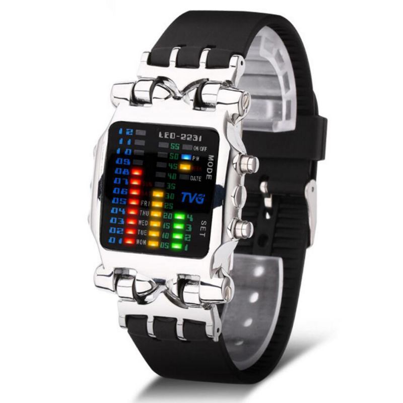 Led-skärm Creative Watch Modeabla Elektroniska Digitala Klockor