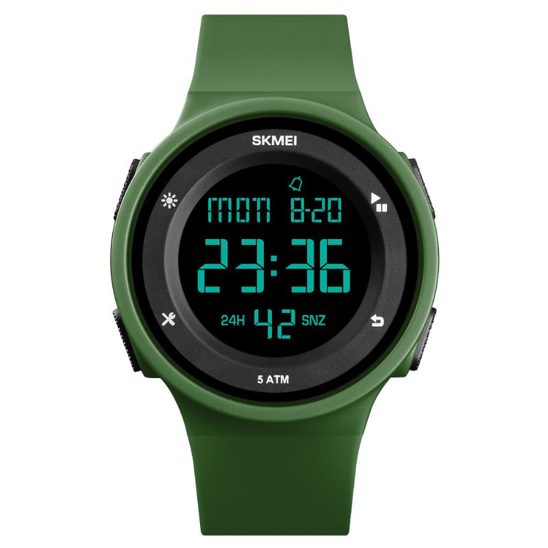 Mode Silikon Vattentät Led Outdoor Sport Digital Watch