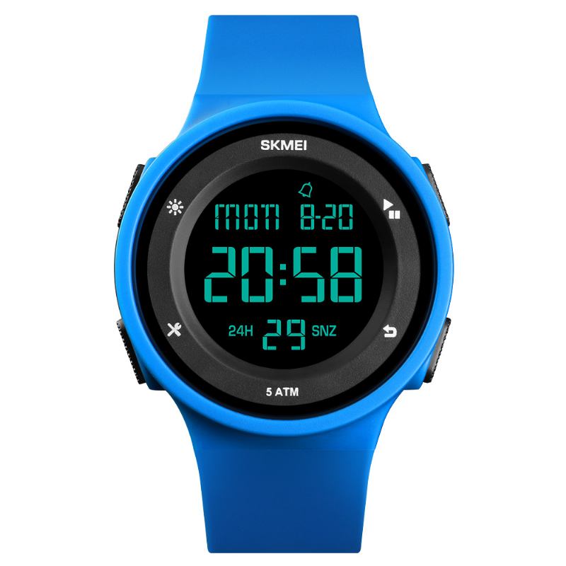 Mode Silikon Vattentät Led Outdoor Sport Digital Watch