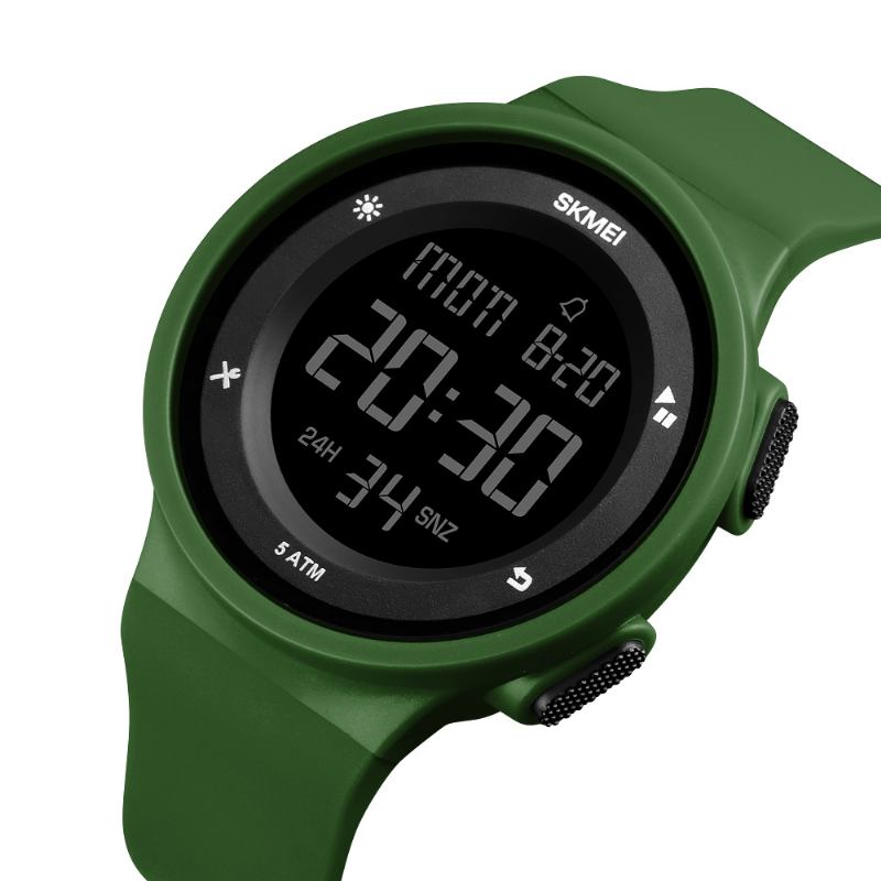 Mode Silikon Vattentät Led Outdoor Sport Digital Watch