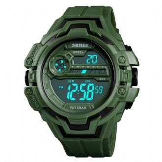 Modekalender Stoppur Luminous Display Digital Watch 50m Vattentät Sport Watch