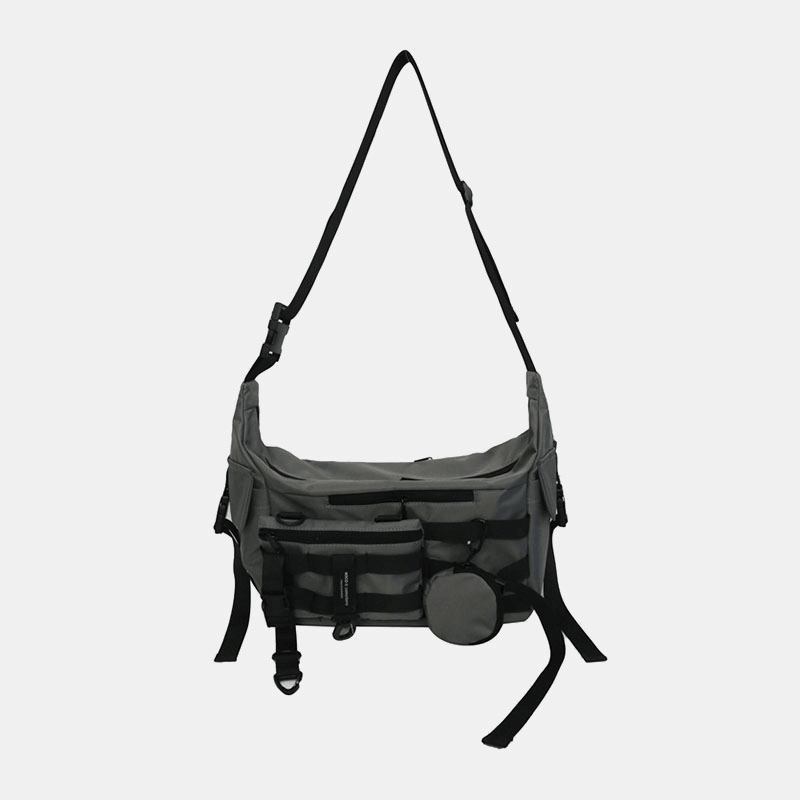 3 St Män Nylon Dumpling Form Tre-i-ett Cool Snygg Sport Hippie Bag Crossbody Bag Axelväska Hobo Bag