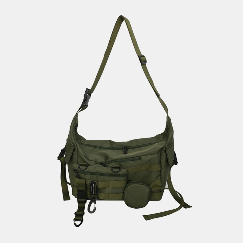 3 St Män Nylon Dumpling Form Tre-i-ett Cool Snygg Sport Hippie Bag Crossbody Bag Axelväska Hobo Bag