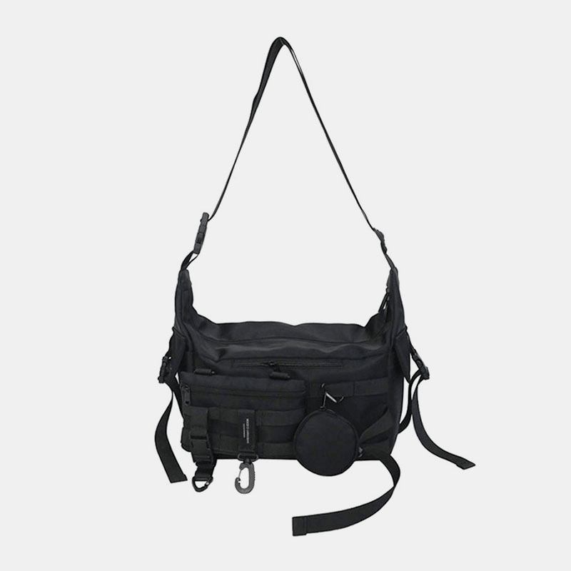 3 St Män Nylon Dumpling Form Tre-i-ett Cool Snygg Sport Hippie Bag Crossbody Bag Axelväska Hobo Bag