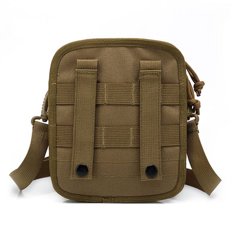 Army Style Nylon Taktisk Herr Axelväska Messenger Bag För Sport Resor Vandring