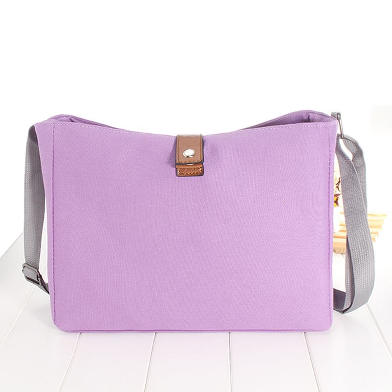 Canvas Casual Capacity Reseförvaringsväska Axelväska Crossbody-väskor