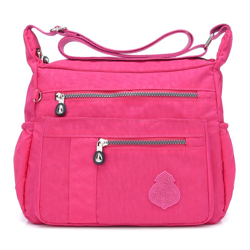 Dam Fritid Nylon Solid Crossbody Bag Vattentät Väska