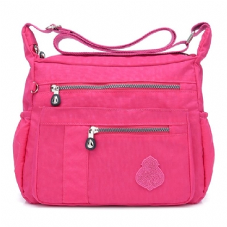 Dam Fritid Nylon Solid Crossbody Bag Vattentät Väska