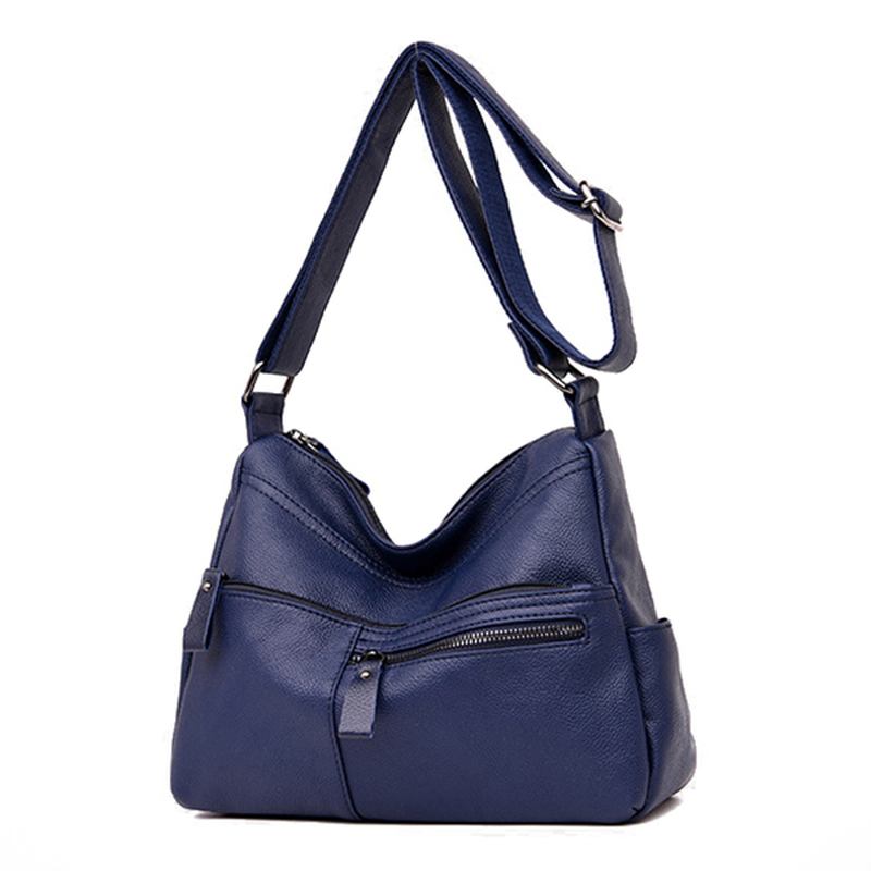 Dam Konstläder Fritid Axelväska Crossbody Bag Axelväska