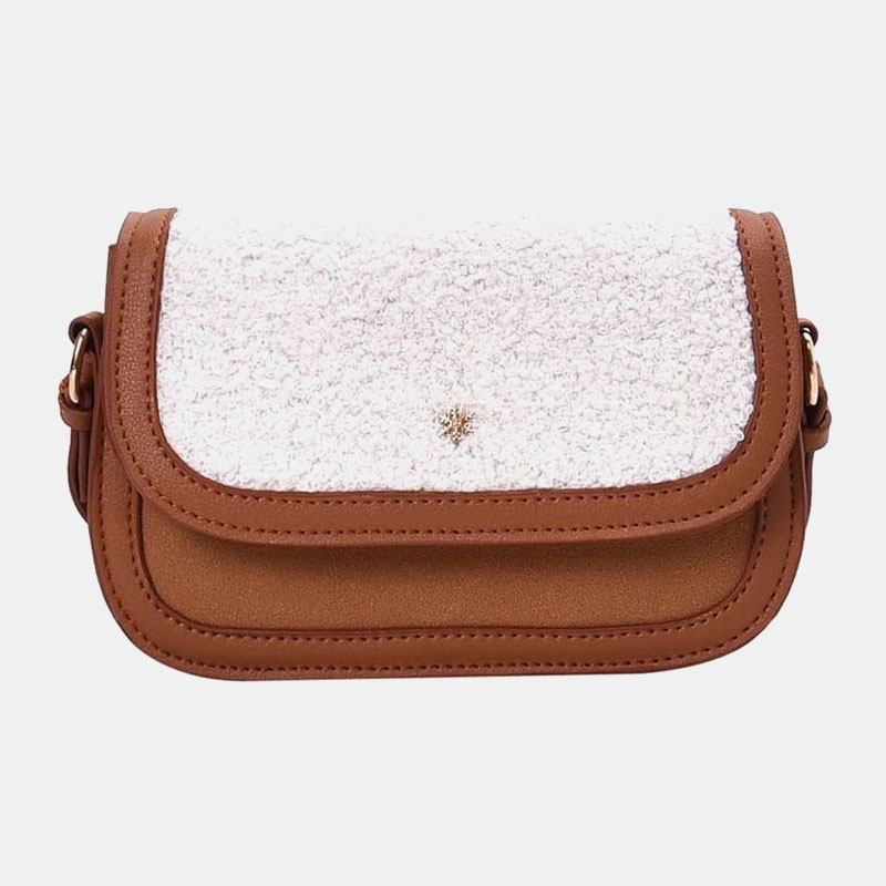 Dam Lammhår Vinter Crossbody Bag Axelväska