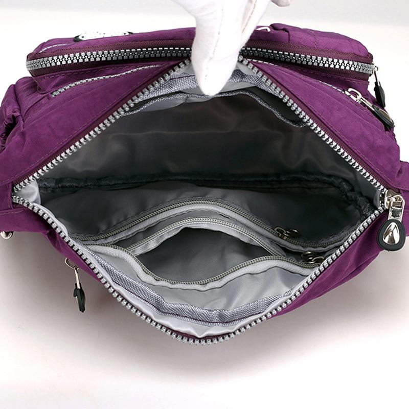 Dam Nylon Crossbody Bag Vattentät Casual Axelväska