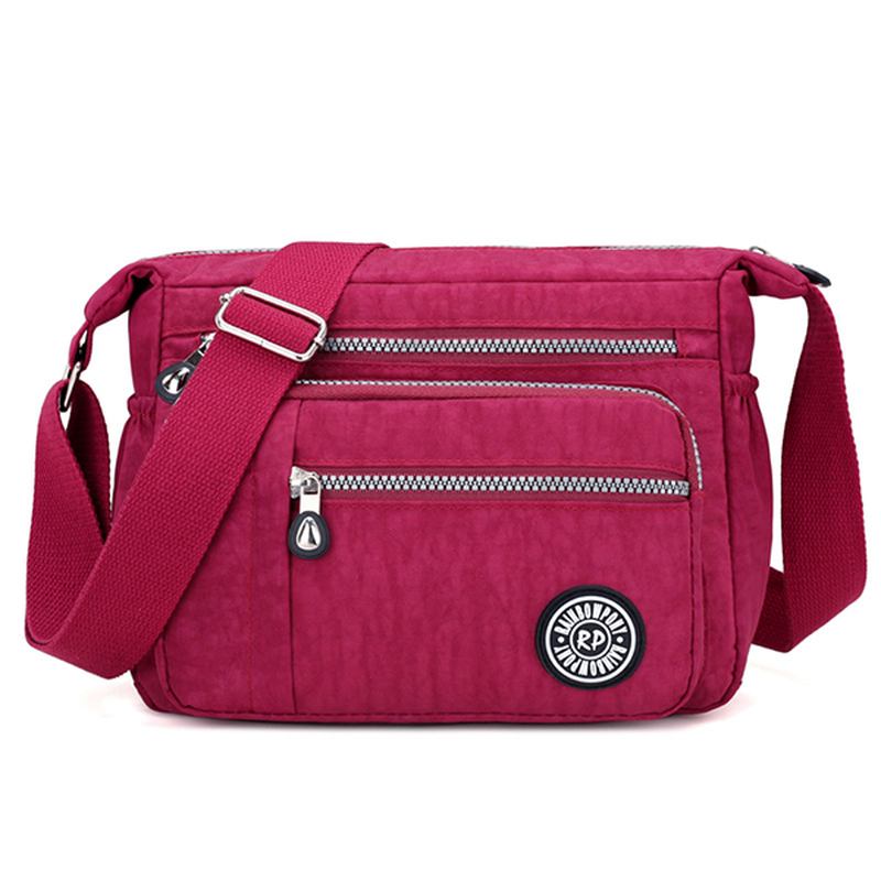 Dam Nylon Crossbody Bag Vattentät Casual Axelväska