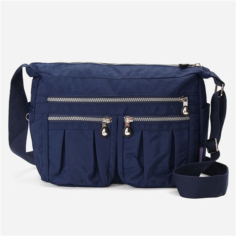 Dam Nylon Lättviktsväskor Casual Outdoors Vattentäta Axelväskor Crossbody-väskor