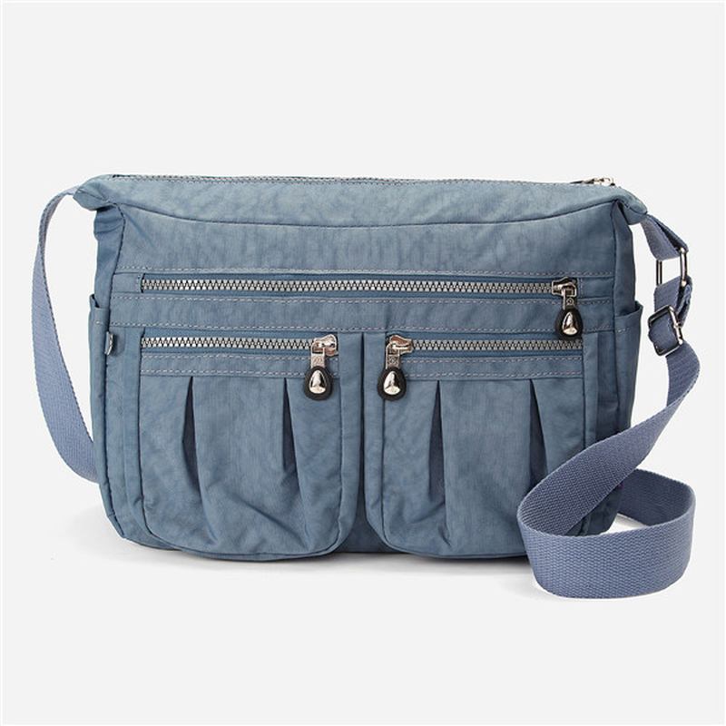 Dam Nylon Lättviktsväskor Casual Outdoors Vattentäta Axelväskor Crossbody-väskor