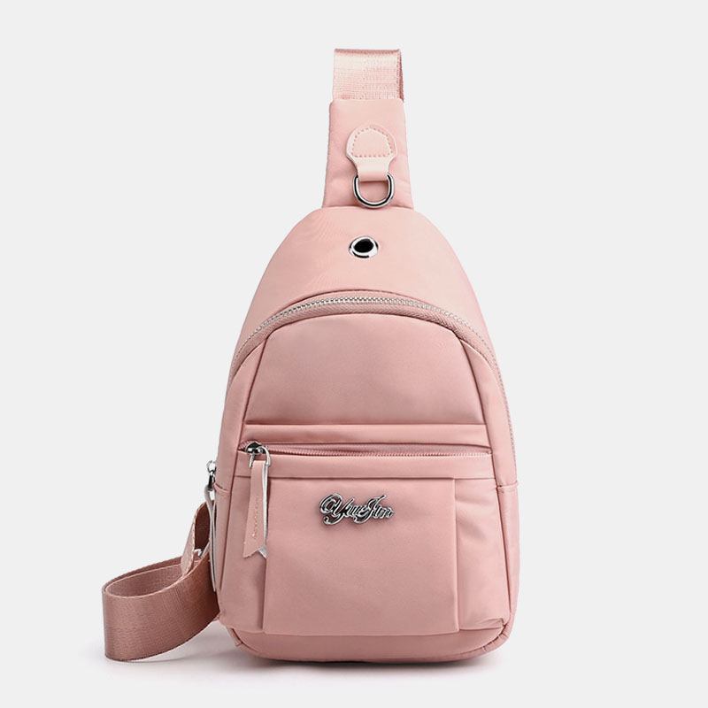 Dam Nylon Vattentät Bröstväska Crossbody Bag