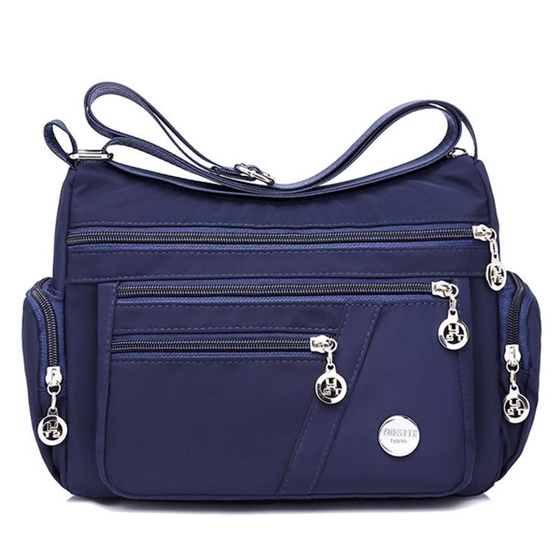 Dam Nylon Vattentät Crossbody Axelväska Casual Original Väska