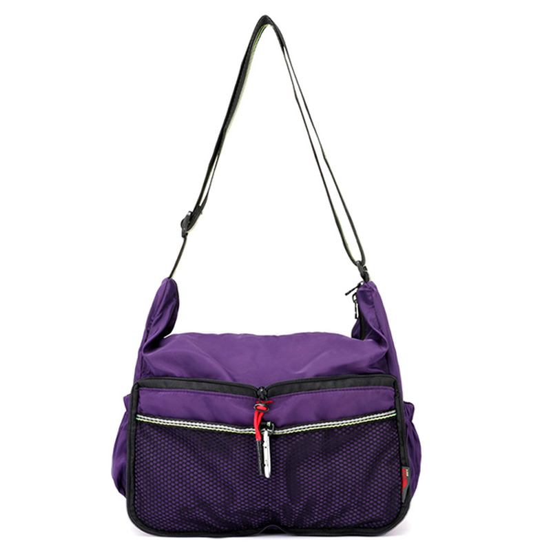 Dam Nylon Vattentät Lättvikts Daily Sports Shoulder Bag Crossbody Bag