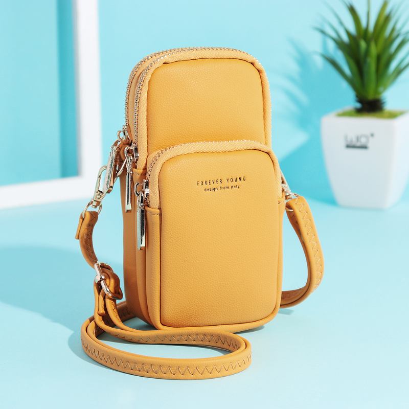 Dammode Solid Telefonväska Casual Crossbody-väska