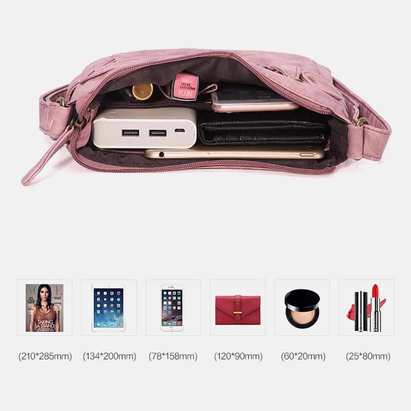 Damvattentät Multi-pocket Anti-theft Crossbody Bag Axelväska