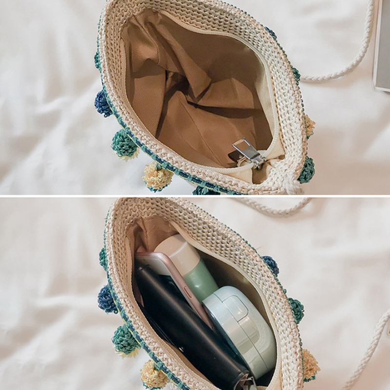 Halm Tofs Fritid Zipper Bucket Bag Axelväska