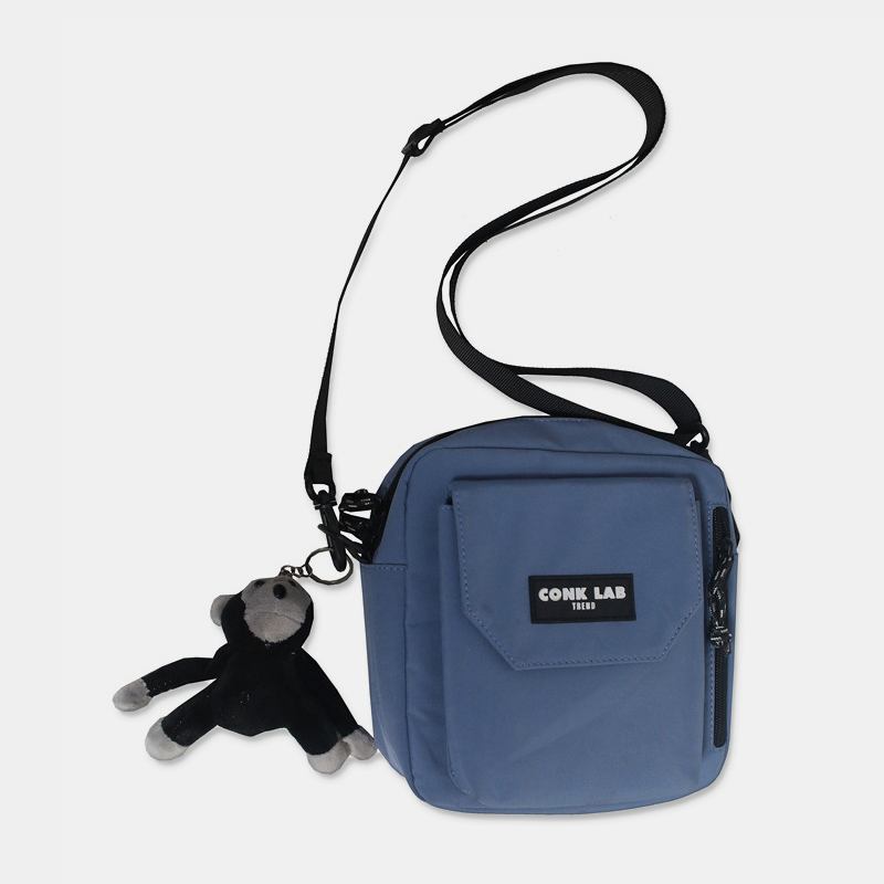 Herr Nylon Hip-hop Andningsbar All-match Crossbody Bag Axelväska