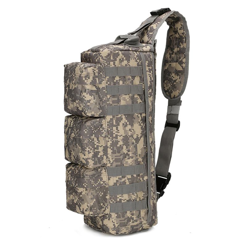 Herr Nylon Tactical Outdoor Sport Cs Crossbody Bag Vandring Bröstväska