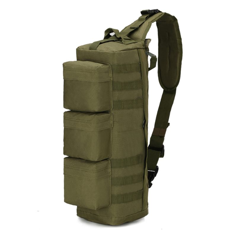 Herr Nylon Tactical Outdoor Sport Cs Crossbody Bag Vandring Bröstväska