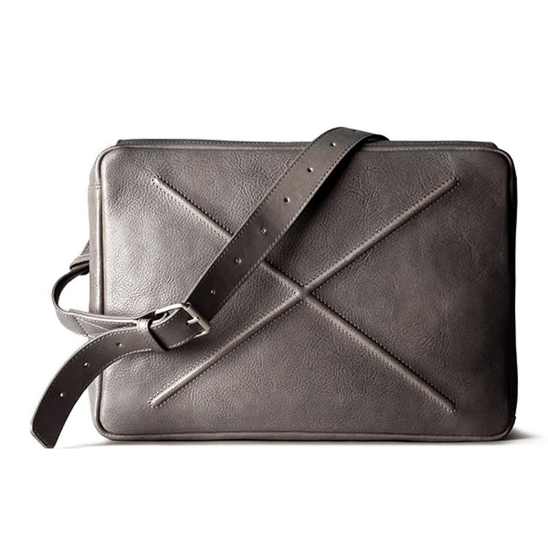 Herr Solid Casual Multifunktion Laptop Crossbody-väska