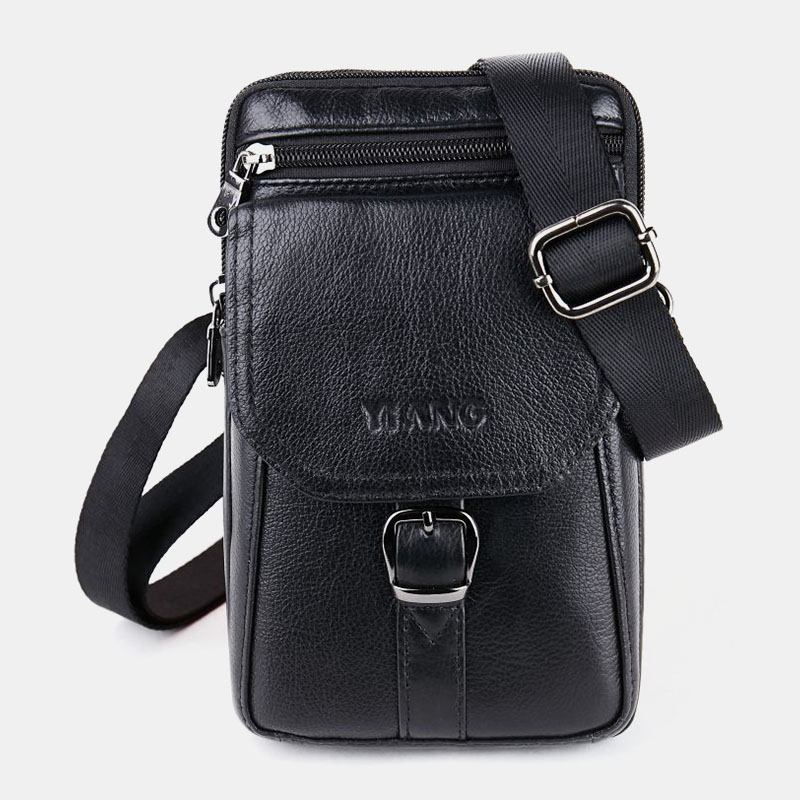 Herr Vintage Axelväska Crossbody Bag Midjeväska Telefonväska