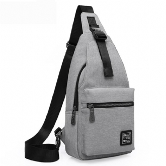 Herrmode Chest Pack Stor Kapacitet Swagger Bag Crossbody Resväska