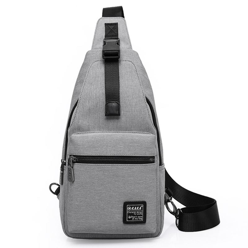 Herrmode Chest Pack Stor Kapacitet Swagger Bag Crossbody Resväska