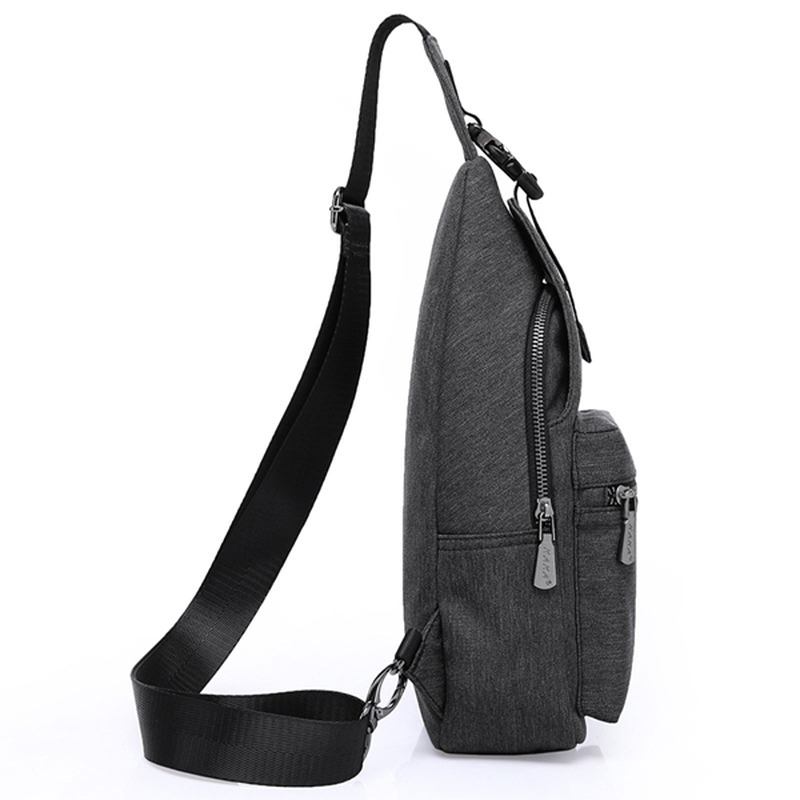 Herrmode Chest Pack Stor Kapacitet Swagger Bag Crossbody Resväska