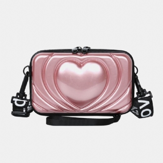 Kvinnor 6.5 Tum Love Solid Trunk Telefonväska Crossbody Bag