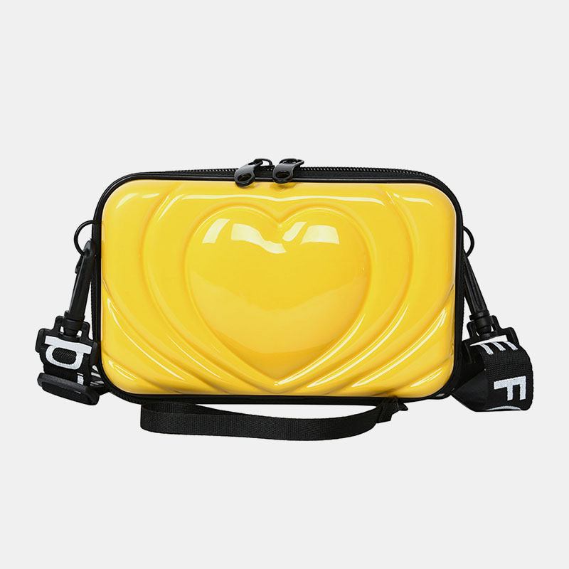 Kvinnor 6.5 Tum Love Solid Trunk Telefonväska Crossbody Bag